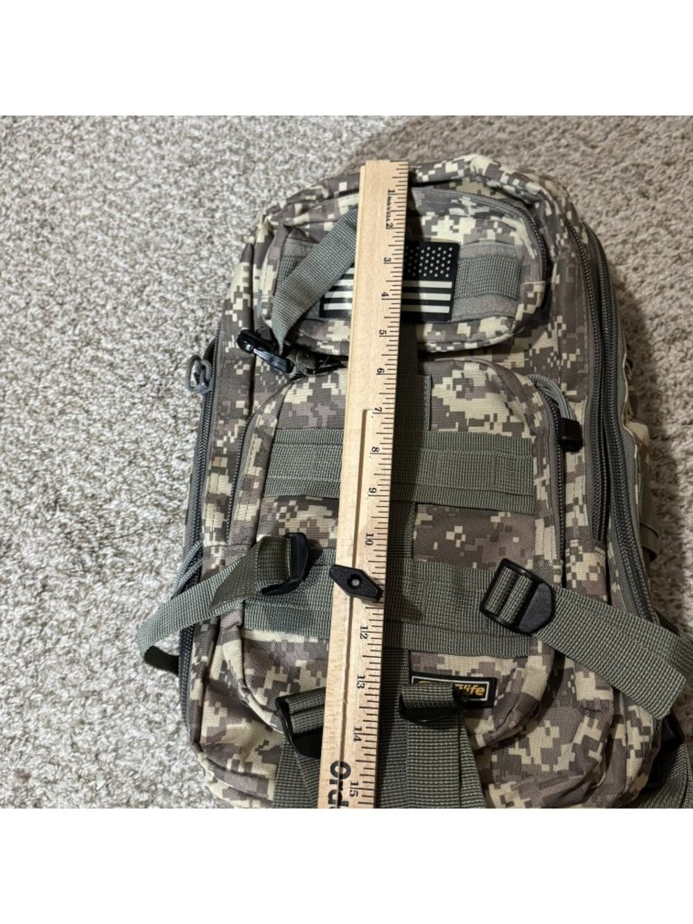 EUGLIFE Digital Camo Tactical Backpack MOLLE Rucksack Daypack Hiking Camping